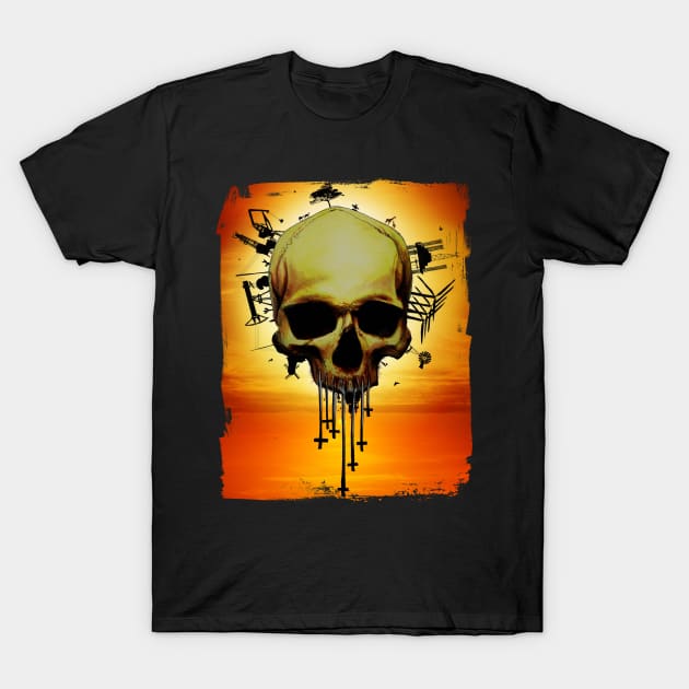 Skull of the Earth T-Shirt by kylewillis